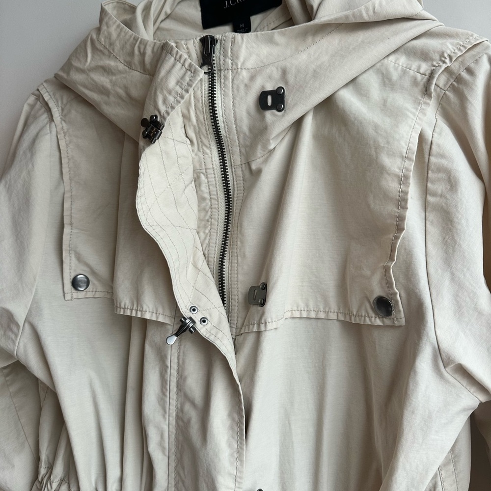 J. Crew Light Tan Hooded Jacket